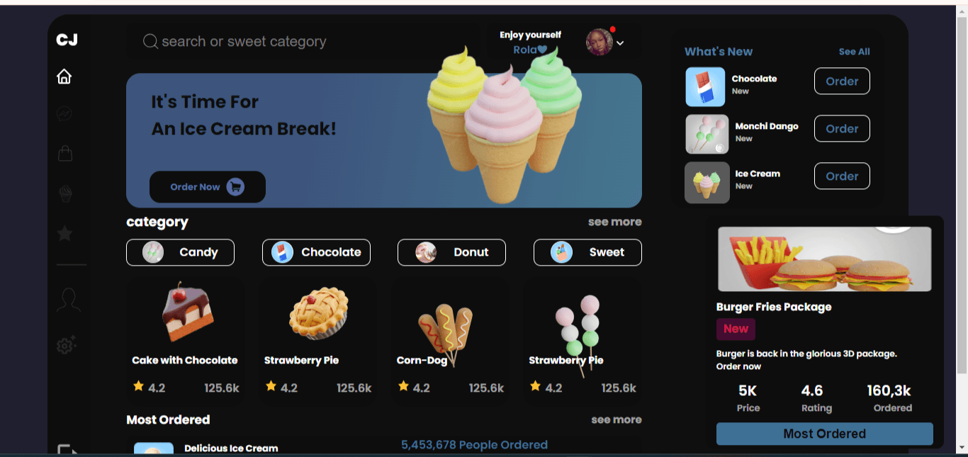 Screenshot of Ice-cream pop